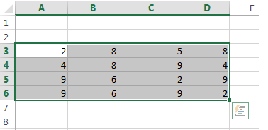 table showing how to apply conditional formatting to color cell borders